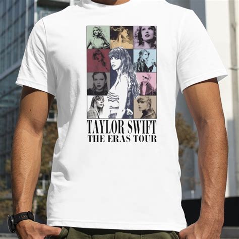 Taylor eras tour shirt - 0:34. "The guy on the Chiefs" is at the Eras Tour concert to support his girlfriend, Taylor Swift, for night five in Singapore. Fans noticed football star Travis Kelce …